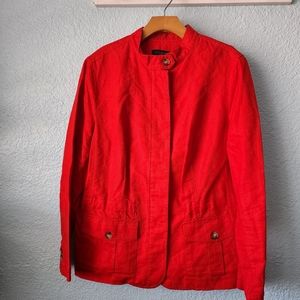 Talbots 55% linen 45% cotton light jacket